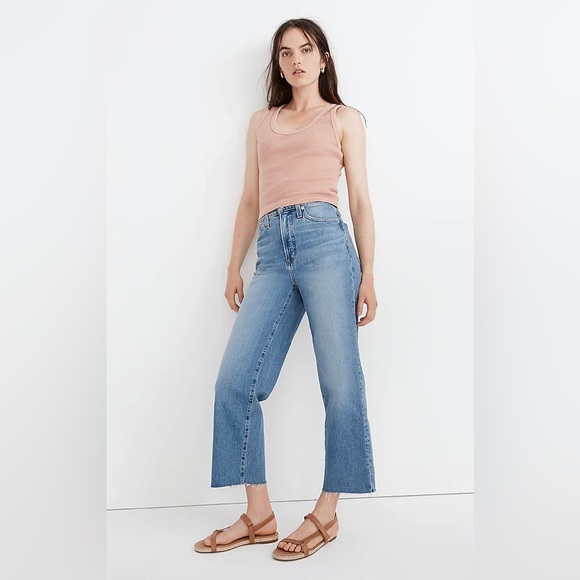 Madewell perfect vintage wide leg crop jeans - Picture 3 of 4